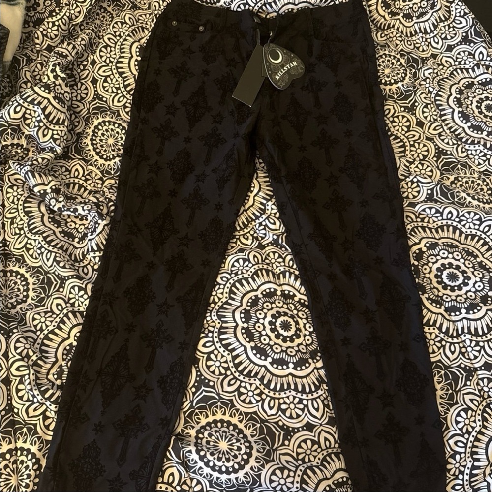 Black Killstar Patterned jeans